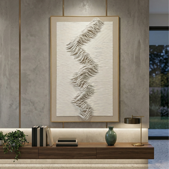 لوحة جدارية 3D بتصميم فني فاخر
